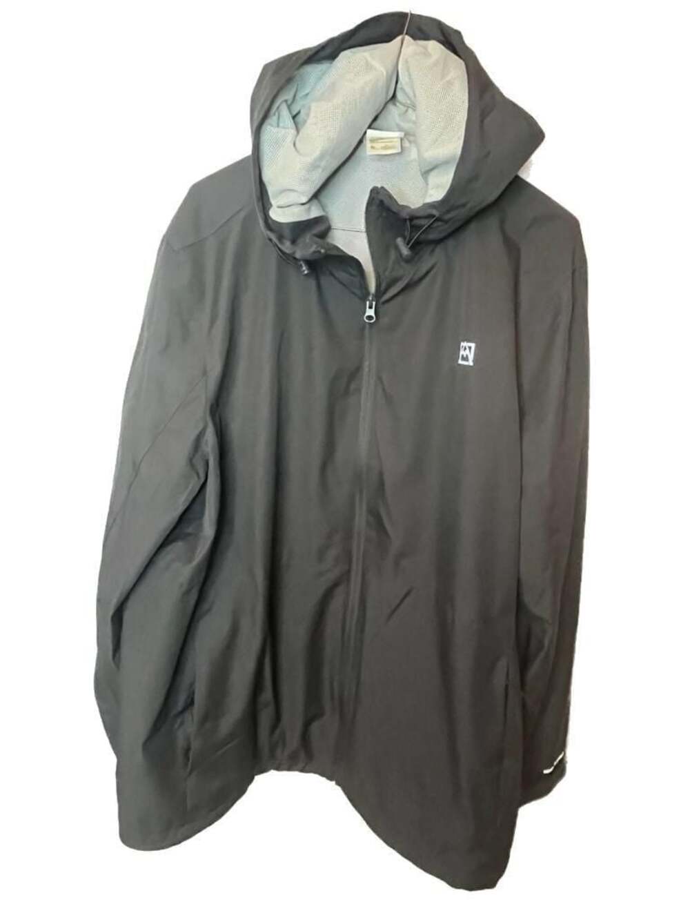 Avalanche Outdoor Supply Co Men's Gray Hooded Rain Jacket Windbreaker Size XL